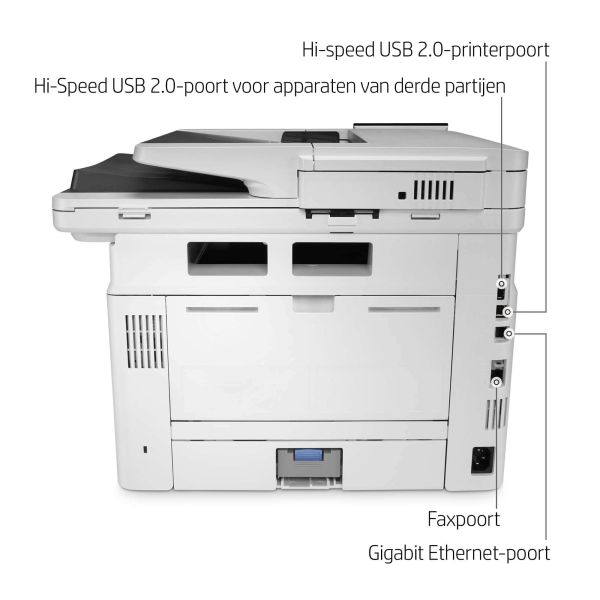 HP LaserJet Enterprise M430f Multifunction Zwart-wit Printer, Alleen Ethernet; Kopieerapparaat, scanner (3PZ55ABGJ)