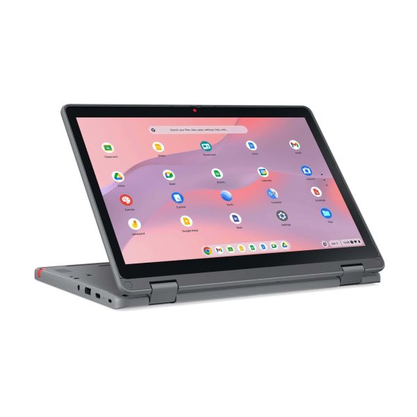 Lenovo Chrome 500e 2in1 G5 M89 MediaTek Kompanio 540 Chromebook 31 cm (12.2") Touchscreen WUXGA 8 GB LPDDR5x-SDRAM 64 GB UFS Wi-Fi 6E (802.11ax) ChromeOS Engels Grijs (83TA000AMH)