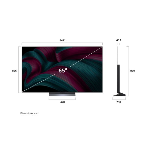 LG OLED55C58LA.AEU tv 139,7 cm (55") 4K Ultra HD Smart TV Wifi Zwart (OLED55C58LA.AEU)