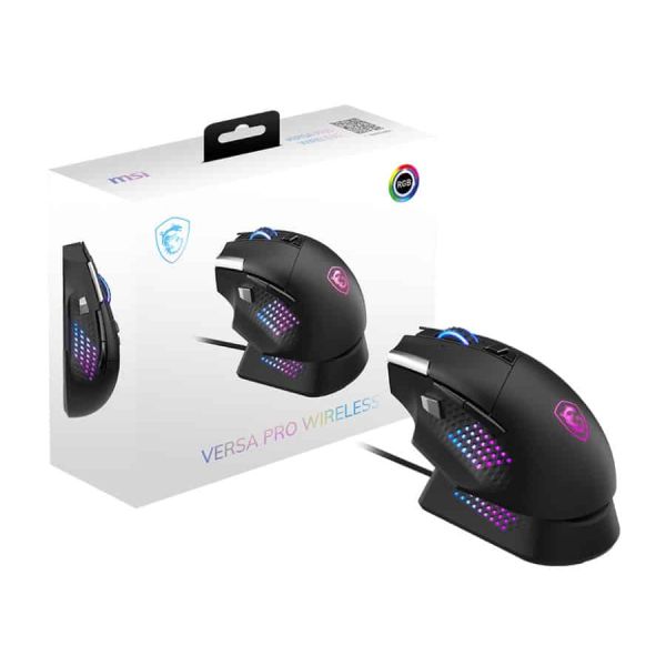 MSI S12-4301370-CLA muis Gamen Rechtshandig RF Wireless + Bluetooth + USB Type-A Optisch 26000 DPI (S12-4301370-CLA)
