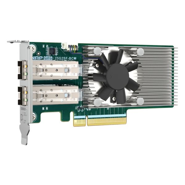 QNAP QXG-25G2SF-BCM netwerkkaart Intern Fiber 25000 Mbit/s (QXG-25G2SF-BCM)
