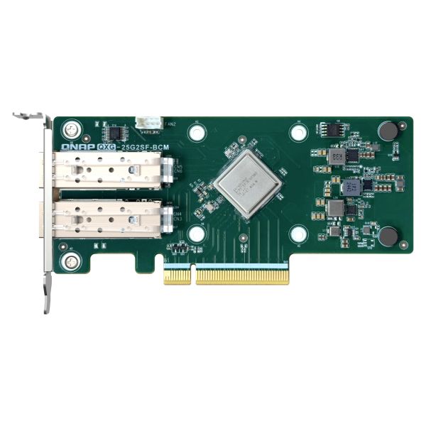 QNAP QXG-25G2SF-BCM netwerkkaart Intern Fiber 25000 Mbit/s (QXG-25G2SF-BCM)