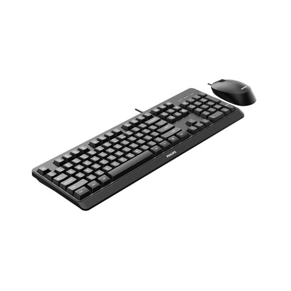 Philips 2000 series SPT6207BL/00 toetsenbord Inclusief muis USB QWERTY Engels Zwart (SPT6207BL/00)