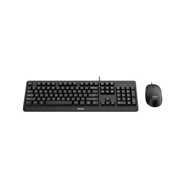 Philips 2000 series SPT6207BL/00 toetsenbord Inclusief muis USB QWERTY Engels Zwart (SPT6207BL/00)