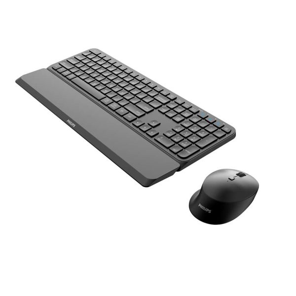 Philips 6000 series SPT6607B/00 toetsenbord Inclusief muis RF-draadloos + Bluetooth Amerikaans Engels Zwart (SPT6607B/00)