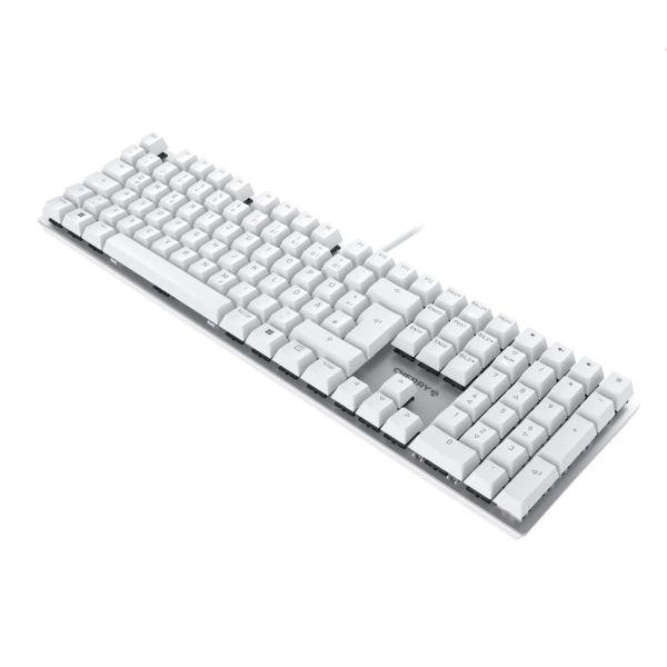 CHERRY KC 200 MX toetsenbord Universeel USB QWERTY Engels Zilver, Wit (G80-3950LIBUS-1)