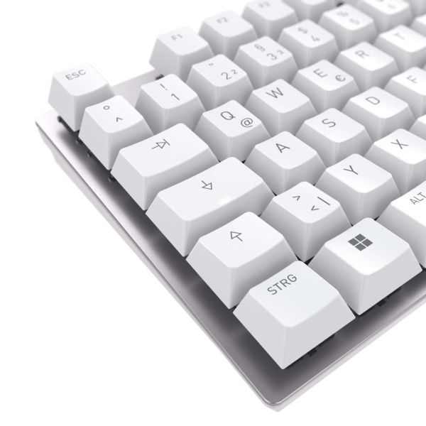 CHERRY KC 200 MX toetsenbord Universeel USB QWERTY Engels Zilver, Wit (G80-3950LIBUS-1)