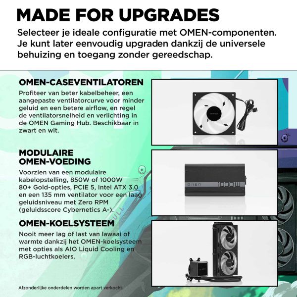 HP OMEN 35L Gaming Desktop GT16-0236nd PC Intel Core Ultra 7 265K 32 GB DDR5-SDRAM 2 TB SSD NVIDIA GeForce RTX 5070 Ti Windows 11 Home Tower AI PC Zwart (B9FM6EA#ABH)