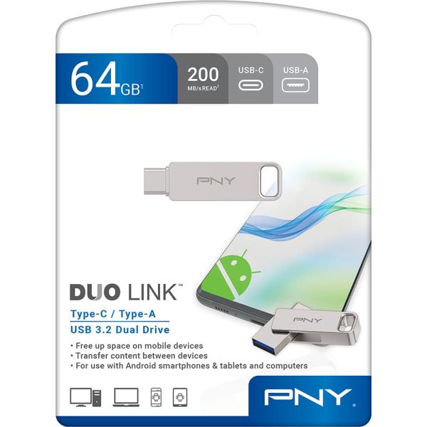 PNY PNYFDI64GDULINKTYC USB flash drive (P-FDI64GDULINKTYC-GE)