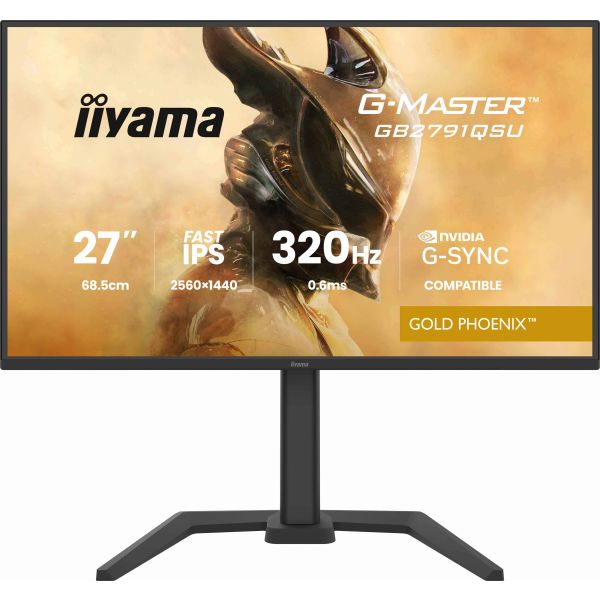 iiyama G-MASTER GB2791QSU-B1 computer monitor 68,6 cm (27") 2560 x 1440 Pixels Wide Quad HD Zwart (GB2791QSU-B1)