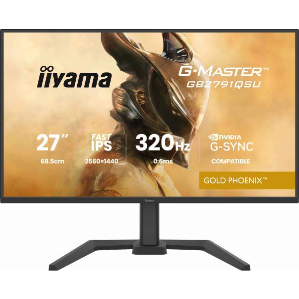 iiyama G-MASTER GB2791QSU-B1 computer monitor 68,6 cm (27") 2560 x 1440 Pixels Wide Quad HD Zwart (GB2791QSU-B1)