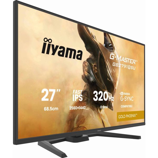 iiyama G-MASTER GB2791QSU-B1 computer monitor 68,6 cm (27") 2560 x 1440 Pixels Wide Quad HD Zwart (GB2791QSU-B1)
