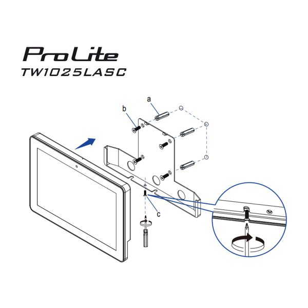 iiyama ProLite TW1025LASC-B3PNR computer monitor 25,6 cm (10.1") LED Touchscreen (TW1025LASC-B3PNR)