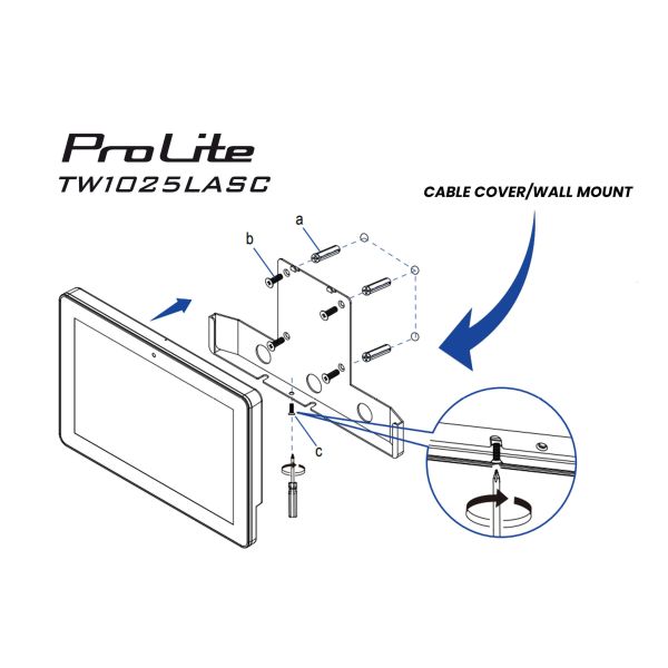 iiyama ProLite TW1025LASC-B3PNR computer monitor 25,6 cm (10.1") 1280 x 800 Pixels WXGA LED Touchscreen Multi-gebruiker Zwart (TW1025LASC-B3PNR)