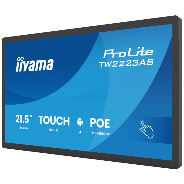 iiyama ProLite TW2223AS-B3P computer monitor 54,6 cm (21.5") Touchscreen (TW2223AS-B3P)