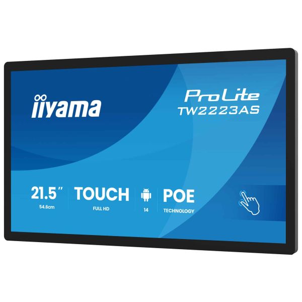 iiyama ProLite TW2223AS-B3P computer monitor 54,6 cm (21.5") Touchscreen (TW2223AS-B3P)
