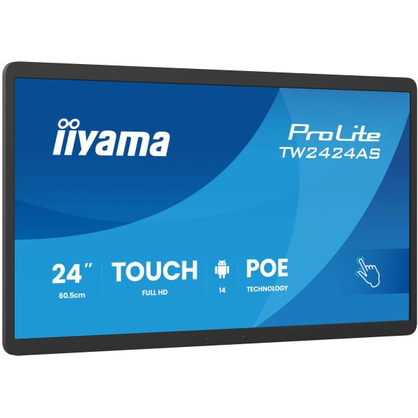 iiyama ProLite TW2424AS-B3P computer monitor 60,5 cm (23.8") Touchscreen (TW2424AS-B3P)