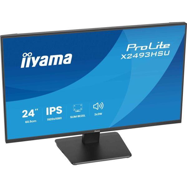 iiyama ProLite X2493HSU-B1 computer monitor 60,5 cm (23.8") 1920 x 1080 Pixels Full HD LED Zwart (X2493HSU-B1)