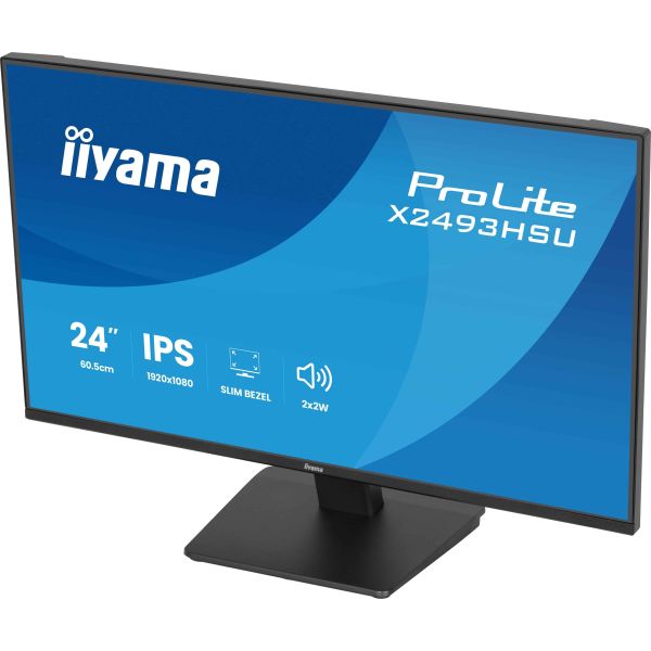 iiyama ProLite X2493HSU-B1 computer monitor 60,5 cm (23.8") 1920 x 1080 Pixels Full HD LED Zwart (X2493HSU-B1)