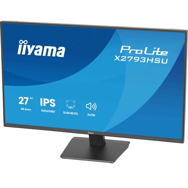 iiyama ProLite X2793HSU-B1 computer monitor 68,6 cm (27") 1920 x 1080 Pixels Full HD LED Zwart (X2793HSU-B1)