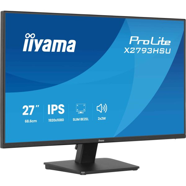 iiyama ProLite X2793HSU-B1 computer monitor 68,6 cm (27") 1920 x 1080 Pixels Full HD LED Zwart (X2793HSU-B1)