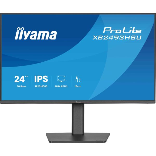 iiyama ProLite XB2493HSU-B1 computer monitor 60,5 cm (23.8") 1920 x 1080 Pixels Full HD LED Zwart (XB2493HSU-B1)