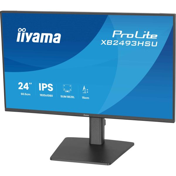 iiyama ProLite XB2493HSU-B1 computer monitor 60,5 cm (23.8") 1920 x 1080 Pixels Full HD LED Zwart (XB2493HSU-B1)