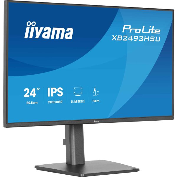 iiyama ProLite XB2493HSU-B1 computer monitor 60,5 cm (23.8") 1920 x 1080 Pixels Full HD LED Zwart (XB2493HSU-B1)