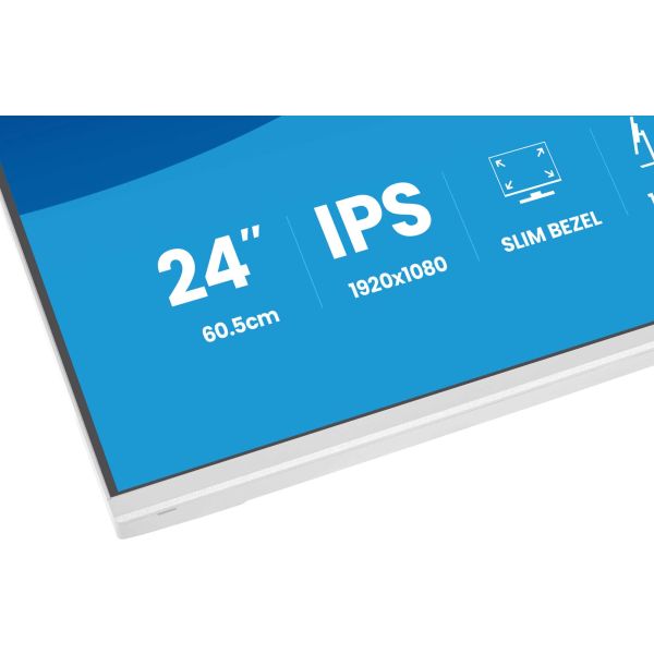 iiyama ProLite XB2497HSU-W1 computer monitor 60,5 cm (23.8") 1920 x 1080 Pixels Full HD LED Wit (XB2497HSU-W1)