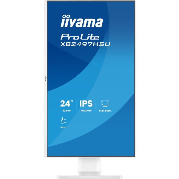 iiyama ProLite XB2497HSU-W1 computer monitor 60,5 cm (23.8") 1920 x 1080 Pixels Full HD LED Wit (XB2497HSU-W1)