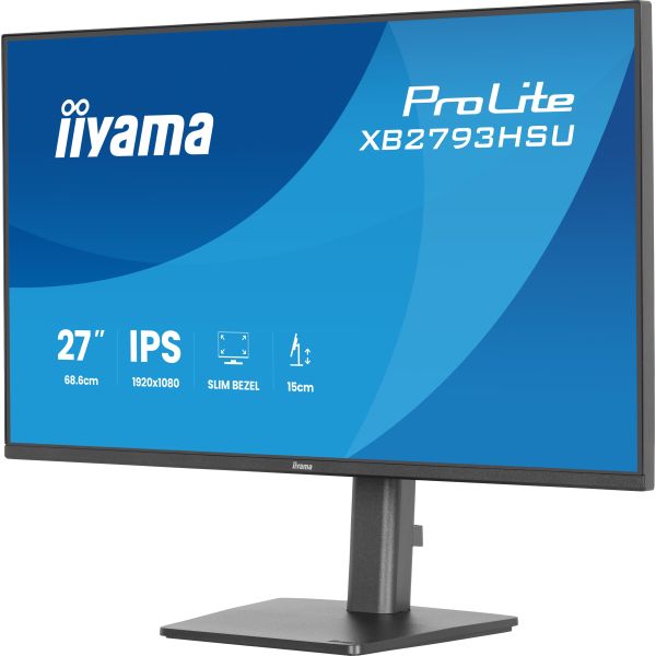 iiyama ProLite XB2793HSU-B1 computer monitor 68,6 cm (27") 1920 x 1080 Pixels Full HD LED Zwart (XB2793HSU-B1) iiyama ProLite XB2793HSU-B1 computer monitor 68,6 cm (27") 1920 x 1080 Pixels Full HD LED Zwart (XB2793HSU-B1)