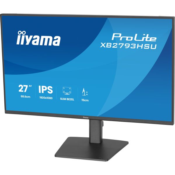 iiyama ProLite XB2793HSU-B1 computer monitor 68,6 cm (27") 1920 x 1080 Pixels Full HD LED Zwart (XB2793HSU-B1) iiyama ProLite XB2793HSU-B1 computer monitor 68,6 cm (27") 1920 x 1080 Pixels Full HD LED Zwart (XB2793HSU-B1)