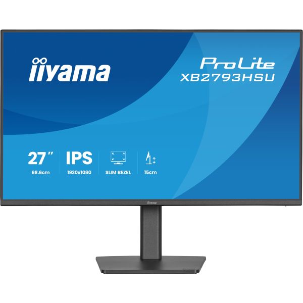iiyama ProLite XB2793HSU-B1 computer monitor 68,6 cm (27") 1920 x 1080 Pixels Full HD LED Zwart (XB2793HSU-B1)