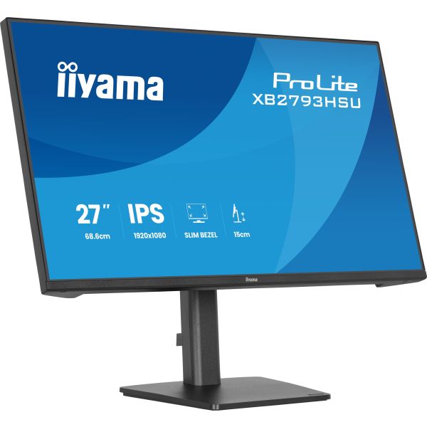 iiyama ProLite XB2793HSU-B1 computer monitor 68,6 cm (27") 1920 x 1080 Pixels Full HD LED Zwart (XB2793HSU-B1) iiyama ProLite XB2793HSU-B1 computer monitor 68,6 cm (27") 1920 x 1080 Pixels Full HD LED Zwart (XB2793HSU-B1)