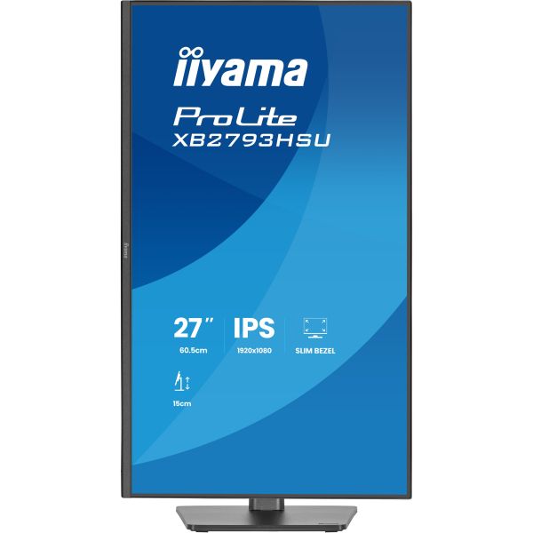 iiyama ProLite XB2793HSU-B1 computer monitor 68,6 cm (27") 1920 x 1080 Pixels Full HD LED Zwart (XB2793HSU-B1) iiyama ProLite XB2793HSU-B1 computer monitor 68,6 cm (27") 1920 x 1080 Pixels Full HD LED Zwart (XB2793HSU-B1)