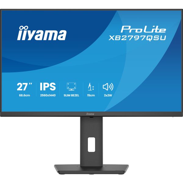 iiyama ProLite XB2797QSU-B1 computer monitor 68,6 cm (27") 2560 x 1440 Pixels Quad HD LED Zwart (XB2797QSU-B1)