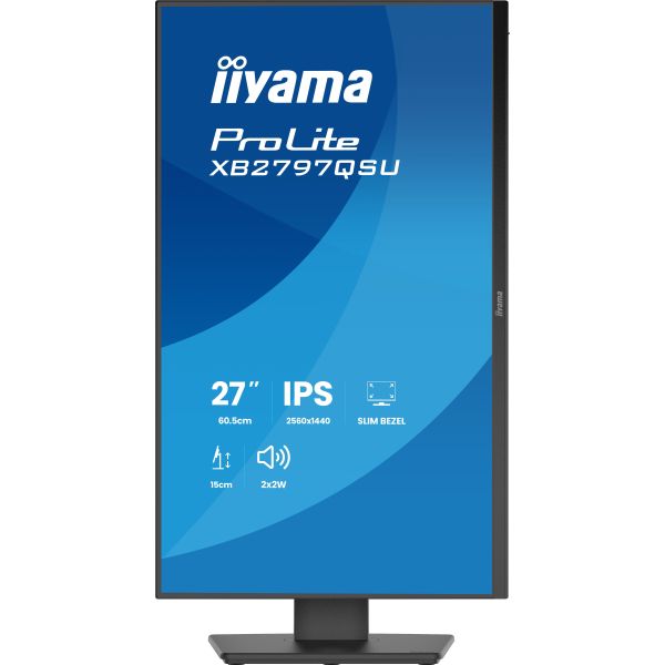 iiyama ProLite XB2797QSU-B1 computer monitor 68,6 cm (27") 2560 x 1440 Pixels Quad HD LED Zwart (XB2797QSU-B1) iiyama ProLite XB2797QSU-B1 computer monitor 68,6 cm (27") 2560 x 1440 Pixels Quad HD LED Zwart (XB2797QSU-B1)