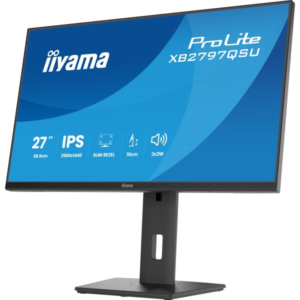iiyama ProLite XB2797QSU-B1 computer monitor 68,6 cm (27") 2560 x 1440 Pixels Quad HD LED Zwart (XB2797QSU-B1) iiyama ProLite XB2797QSU-B1 computer monitor 68,6 cm (27") 2560 x 1440 Pixels Quad HD LED Zwart (XB2797QSU-B1)
