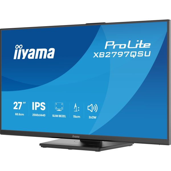 iiyama ProLite XB2797QSU-B1 computer monitor 68,6 cm (27") 2560 x 1440 Pixels Quad HD LED Zwart (XB2797QSU-B1) iiyama ProLite XB2797QSU-B1 computer monitor 68,6 cm (27") 2560 x 1440 Pixels Quad HD LED Zwart (XB2797QSU-B1)