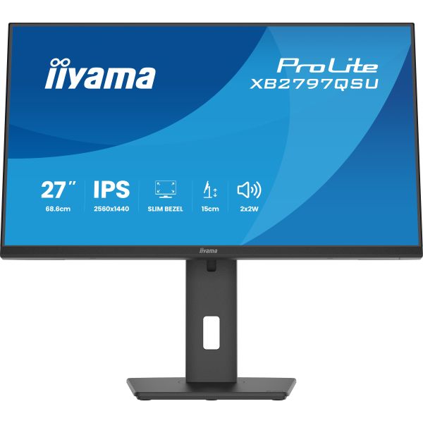 iiyama ProLite XB2797QSU-B1 computer monitor 68,6 cm (27") 2560 x 1440 Pixels Quad HD LED Zwart (XB2797QSU-B1) iiyama ProLite XB2797QSU-B1 computer monitor 68,6 cm (27") 2560 x 1440 Pixels Quad HD LED Zwart (XB2797QSU-B1)