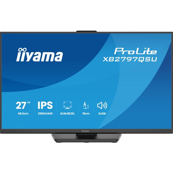 iiyama ProLite XB2797QSU-B1 computer monitor 68,6 cm (27") 2560 x 1440 Pixels Quad HD LED Zwart (XB2797QSU-B1) iiyama ProLite XB2797QSU-B1 computer monitor 68,6 cm (27") 2560 x 1440 Pixels Quad HD LED Zwart (XB2797QSU-B1)