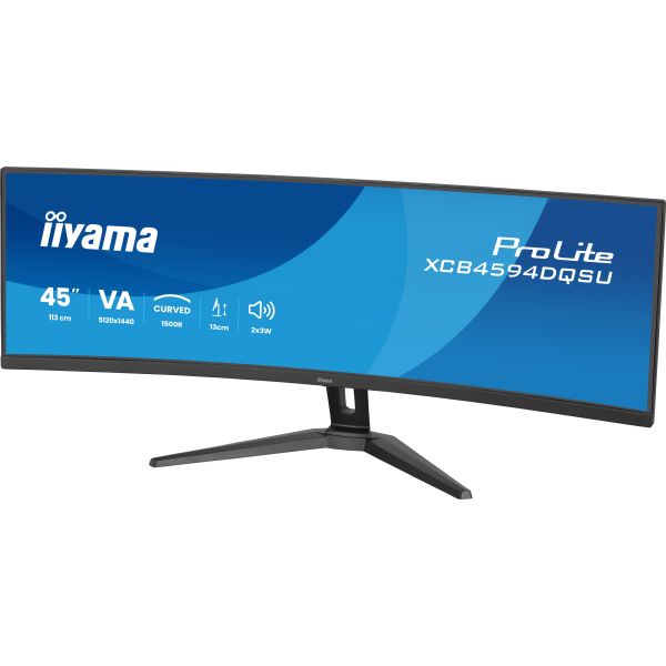 iiyama XCB4594DQSU-B1 computer monitor 111,8 cm (44") 5120 x 1440 Pixels Dual QHD LED Zwart (XCB4594DQSU-B1) iiyama XCB4594DQSU-B1 computer monitor 111,8 cm (44") 5120 x 1440 Pixels Dual QHD LED Zwart (XCB4594DQSU-B1)