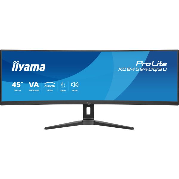 iiyama XCB4594DQSU-B1 computer monitor 111,8 cm (44") 5120 x 1440 Pixels Dual QHD LED Zwart (XCB4594DQSU-B1)
