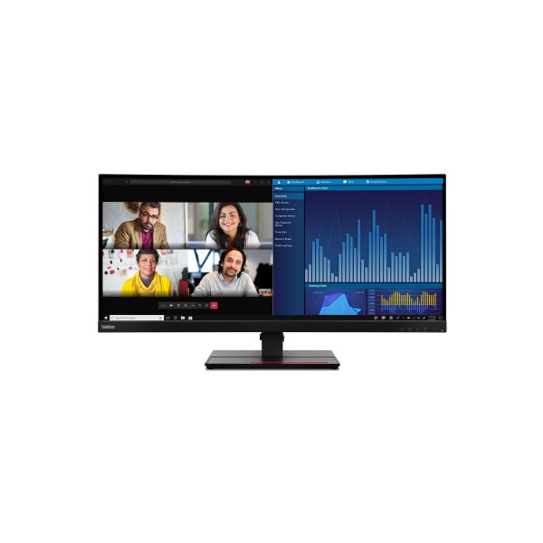 Lenovo ThinkVision P34w-20 computer monitor 86,7 cm (34.1") 3440 x 1440 Pixels Wide Quad HD LED Zwart (63F2RAR3U3)