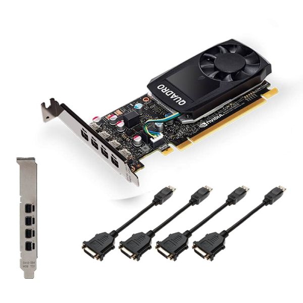 PNY VCQP1000DVIV2-PB videokaart NVIDIA Quadro P1000 V2 4 GB GDDR5 (VCQP1000V2-PB)