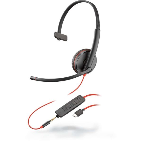 POLY Blackwire C3215 Headset Bedraad Hoofdband Kantoor/callcenter USB Type-C Zwart (209750-201) POLY Blackwire C3215 Headset Bedraad Hoofdband Kantoor/callcenter USB Type-C Zwart (209750-201)