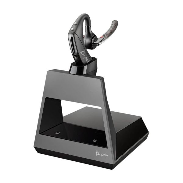 POLY 5200 Office Headset Draadloos oorhaak, In-ear Kantoor/callcenter Bluetooth Bessen (212732-05)