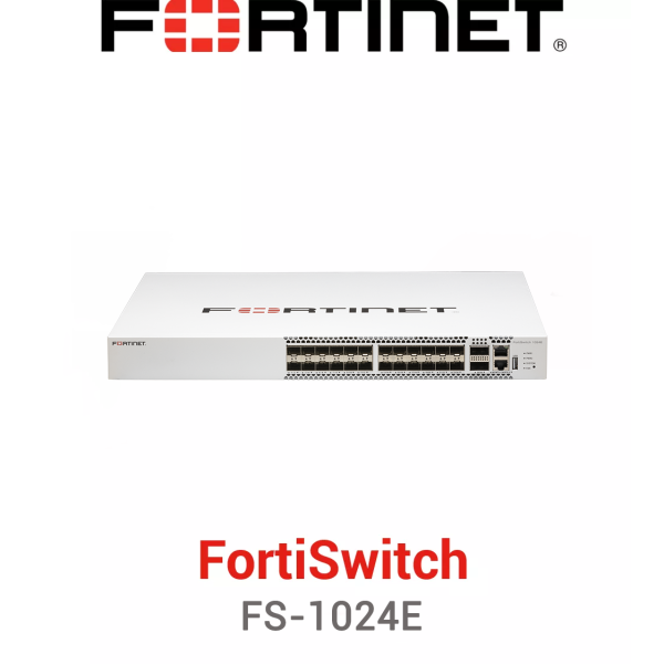 Fortinet FortiSwitch-1024E Layer 2/3 Switch met 24x GE/10GE SFP+ (FS-1024E-EU)