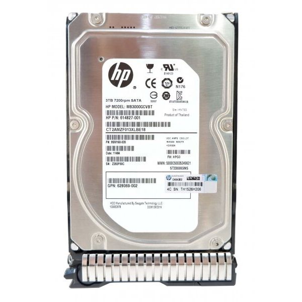 HP 3TB 6G SATA 7.2k 3.5in MDL SC (713823-B21)