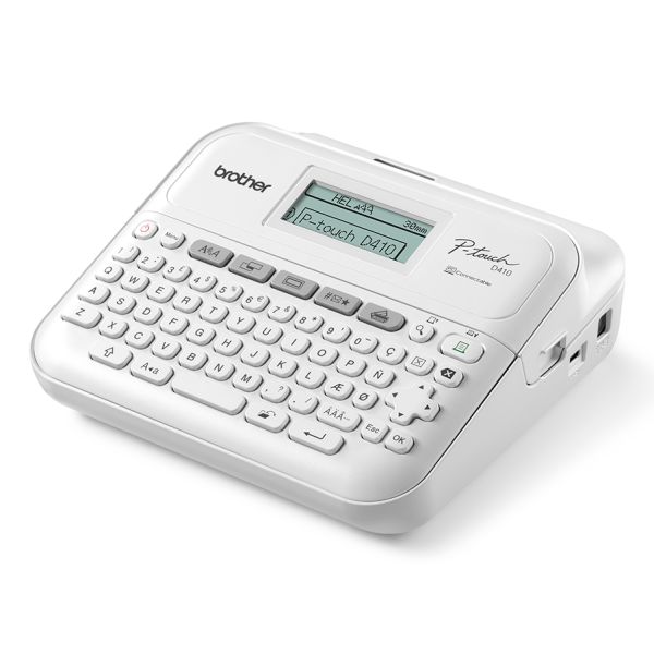 Brother PT-D410 labelprinter Thermo transfer 180 x 180 DPI 20 mm/sec Bedraad TZe QWERTY (PTD410YJ1)